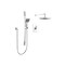 Keeney Rain Pressure Balanced Dual Function Shower System, Compliance: cUPC KIT-QUA130CCP